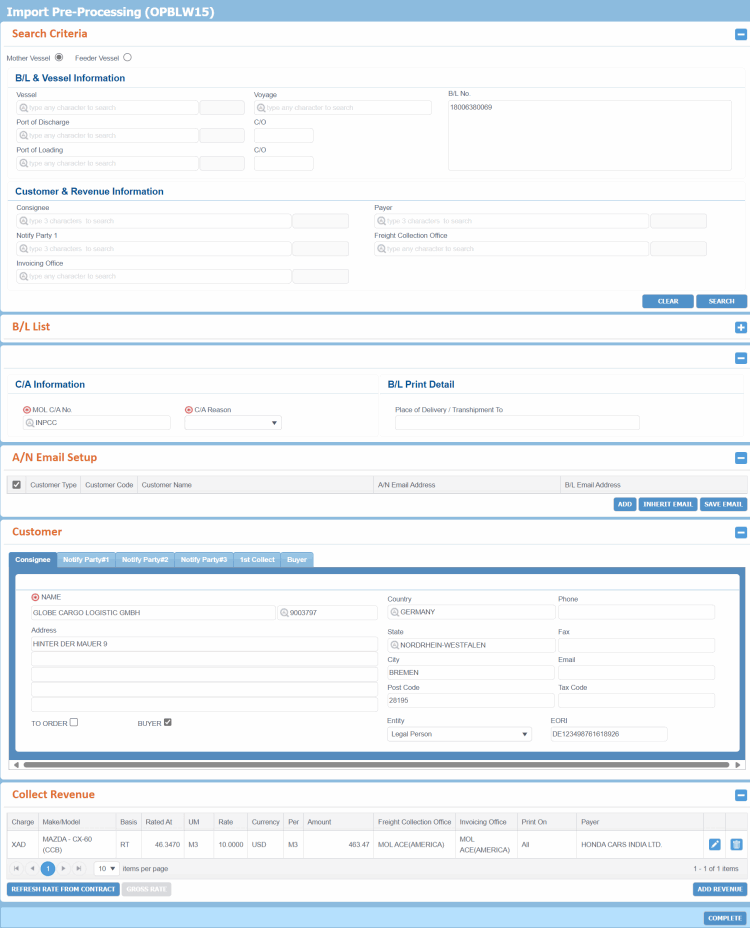 Import Pre-Processing - Field Descriptions